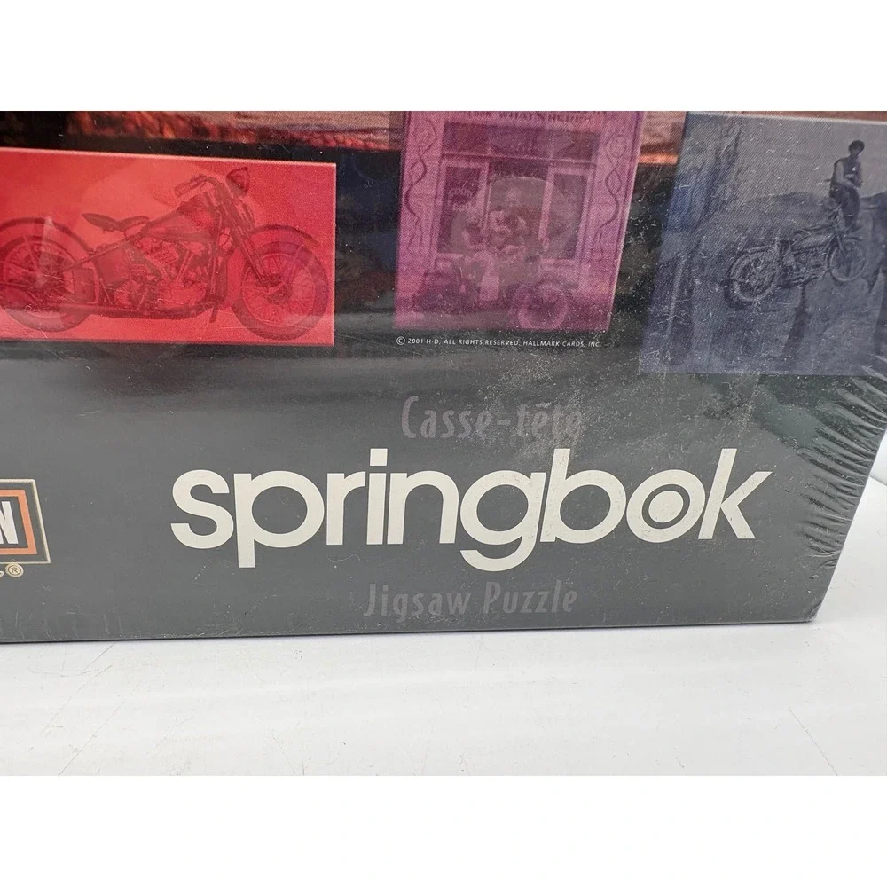 Vintage Harley-Davidson Springbok 1000 Piece Jigsaw Puzzle Sealed Collage 2001